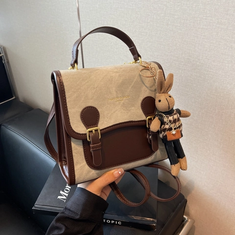 Mode Damen PU Leder Rucksack Retro Patchwork Schultasche Denim Textur Mini Handtasche Reisetasche Für Damen Alltag