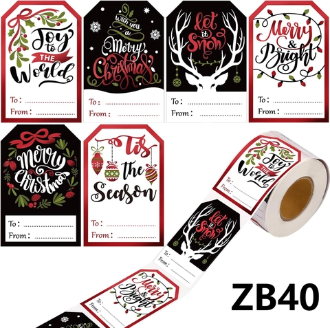 Weihnachtsgeschenk Etiketten Aufkleber Selbstklebend To From Namensschilder Rentier Weihnachtsbaum Muster Für Deko Verpackung