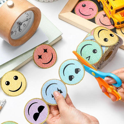Colorful Smiley Face Bulletin Board Border Stickers For Classroom Decoration Back To School Decorative Border For Blackboard School Office