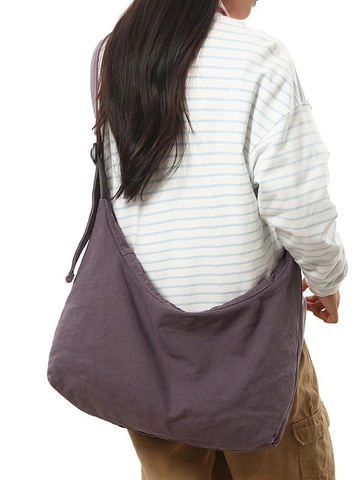 Damen Casual Segeltuch Dumpling Umhängetasche Große Kapazität Lässig Hobo Schultertasche Vintage Minimalistisch Reise Kuriertasche