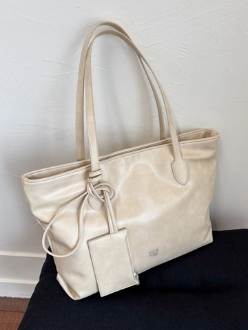 Sac Fourre-tout en Cuir PU à Grande Capacité pour Femmes Sac à Main Bandoulière Tendance avec Petite Pochette