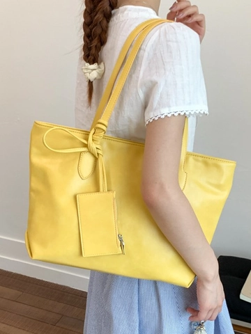 Sac Fourre-tout en Cuir PU à Grande Capacité pour Femmes Sac à Main Bandoulière Tendance avec Petite Pochette