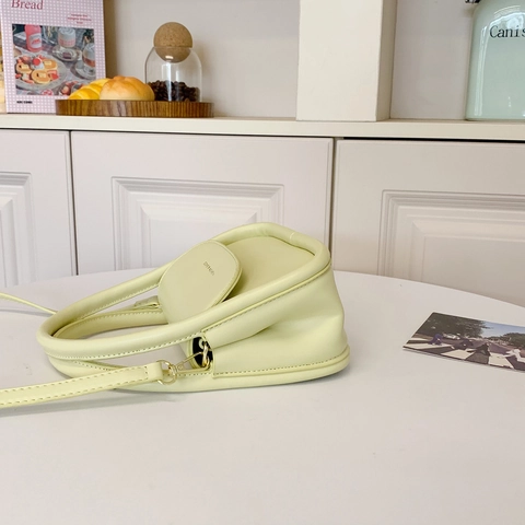 Borsa a Mano da Donna Minimalista in Pelle PU Elegante Piccola Borsa a Tracolla Quadrata Borsa Sottobraccio a Tinta Unita