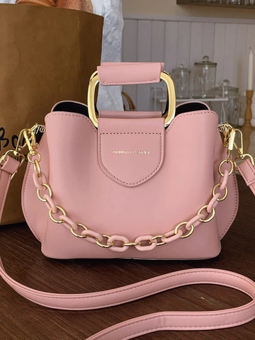 Borsa a Secchiello in Pelle PU Retro da Donna Manico in Metallo Tracolla a Catena Minimalista Urbana Borsa a Tracolla