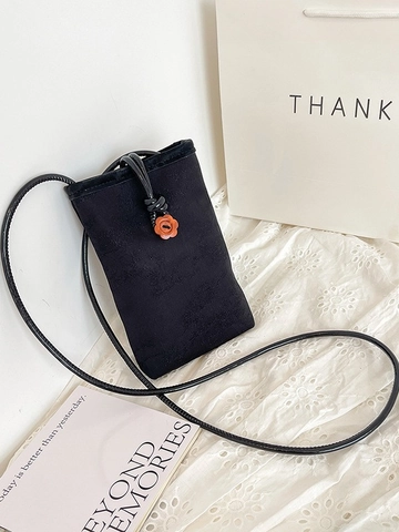 New Chinese Style Embroidery Crossbody Phone Bag Mini Vintage Floral Landscape Pattern Small Messenger Bag For Women