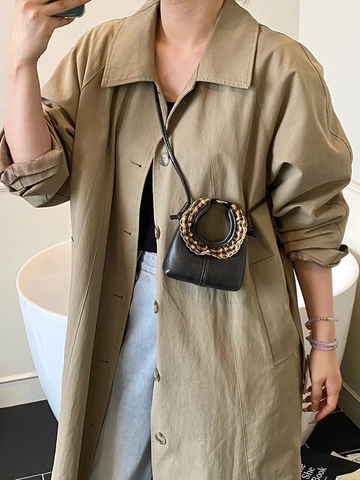 Mini Borsa a Tracolla Retro da Donna Con Manico con Volant a Quadri Borsa a Mano in Pelle PU Elegante Borsa a Spalla Piccola