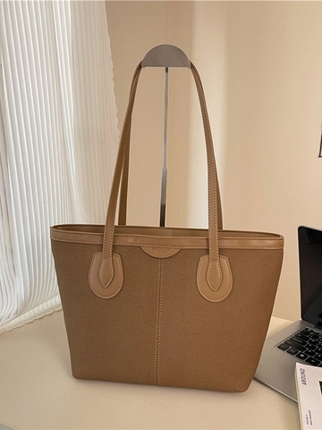 Vintage Matte PU Leder Tragetasche Für Damen Große Kapazität Minimalistische Pendler Schultertasche Retro Urban Fashion Handtasche
