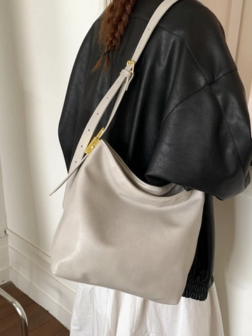 Vintage Damen PU Leder Eimertasche Große Kapazität Hobo Umhängetasche Mit Verstellbarem Gurt Metallschloss Für Den Alltag