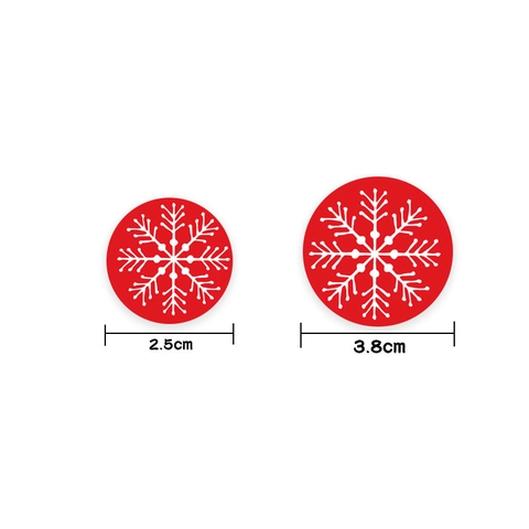 Natale Pupazzo di Neve Fiocco di Neve Carta Kraft Adesivi Rotondo Buon Natale Felice Anno Nuovo Etichette Decorative Regalo