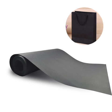 Solid Black Kraft Paper Roll For Gift Wrapping DIY Craft Art Projects Packing Parcel Decoration Recycled Kraft Paper