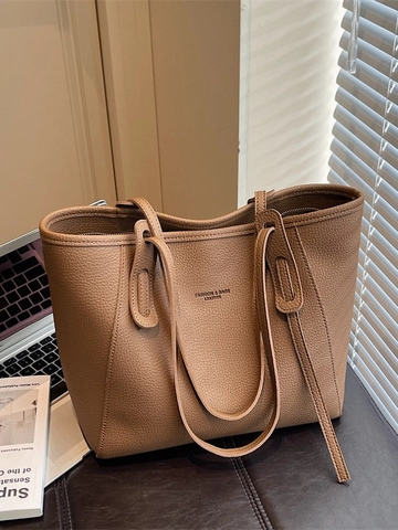 Borsa Tote Grande Capacità per Donna Retro Pelle PU Grana di Ciottolo Borsa a Tracolla Casual Pendolarismo Lavoro Ufficio