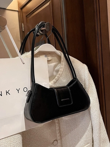 Borsa Sottobraccio in Pelle PU Francese Minimalista Donna Borsa a Spalla Alta Moda per Abbinamento Quotidiano Pendolare Tote