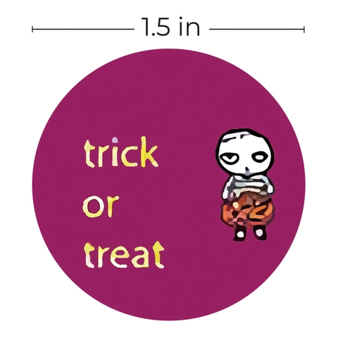 Rotolo di Adesivi Felice Halloween per Bambini Animali Fantasma Zucca Motivo Decorativo Etichetta Adesivi Regalo Confezione