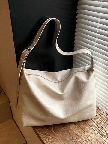 Bolso Tote de Cuero PU de Gran Capacidad para Mujer Bolso de Hombro Hobo Suave Vintage con Correa Ajustable para Trabajo Viaje Desplazamiento