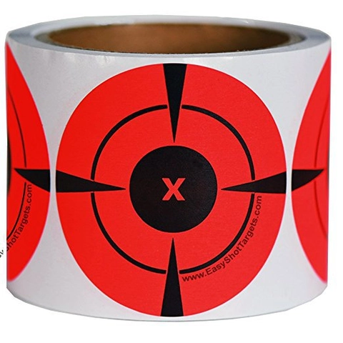 Selbstklebende Schießziele Rolle Fluoreszierendes Rot Reaktive Zielaufkleber Für Bogenschießen Darts Zieltraining Übungsausrüstung