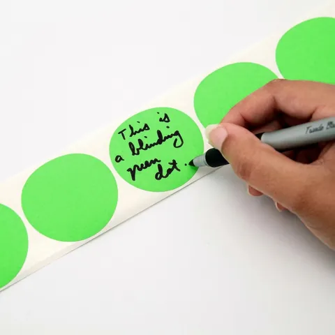 Colored Round Self Adhesive Stickers Roll Labels For Office School Organization Writing Labeling Gift Decoration Circle Tags