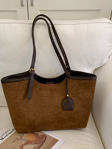 Damen Retro Matte PU-Leder Tragetasche Große Kapazität Minimalistische Umhängetasche Mit Verstellbarem Riemen Für Den Alltag