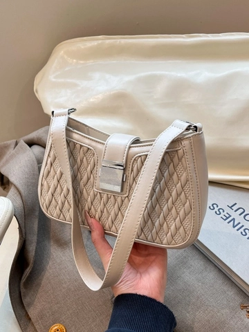 Vintage PU Geflochtene Textur Unterarm Schultertasche Für Damen Mode Umhängetasche Mit Metallschnalle Minimalistische Tägliche Handtasche