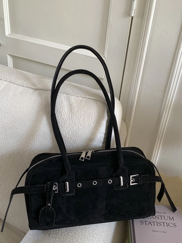Bolso de Hombro de PU Vintage para Mujer Bolso Almohada Retro Minimalista Color Sólido Bolso de Mano de Moda