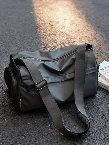 Bolso Bandolera de Mujer de Gran Capacidad en Tejido Compuesto Urbano Simple Multicapa con Cremallera Bolso de Viaje Impermeable