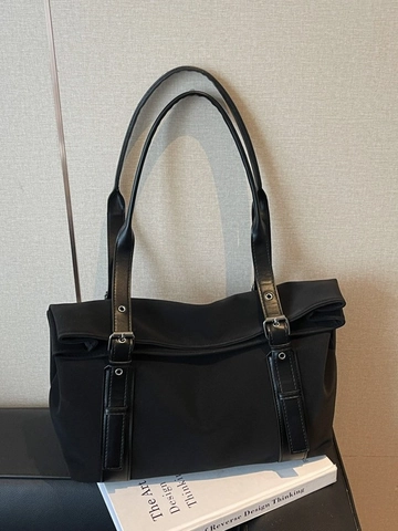 Grand Sac en Simili-cuir pour Femmes Sac sous le Bras Minimaliste Avec Sangles Réglables pour les Trajets Quotidiens Travail