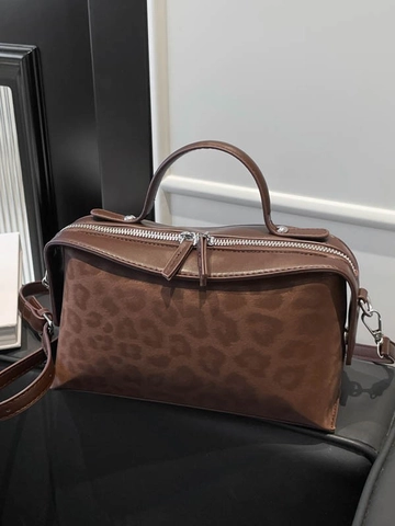 Borsa a Mano Donna con Stampa Leopardata 2025 Nuova Borsa a Spalla Sottobraccio in Pelle PU Borsa Pendolare Grande Capacità