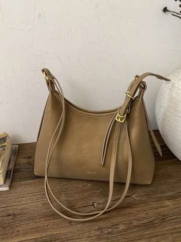 Borsa a Tracolla Hobo in Pelle PU Minimalista da Donna Borsa da Sottobraccio Vintage Retro Tinta Unita per Pendolari