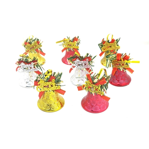 Campane Natalizie Da Appendere Con Fiocco Scritta Merry Christmas Per Decorazioni Festive Festa Albero Di Natale
