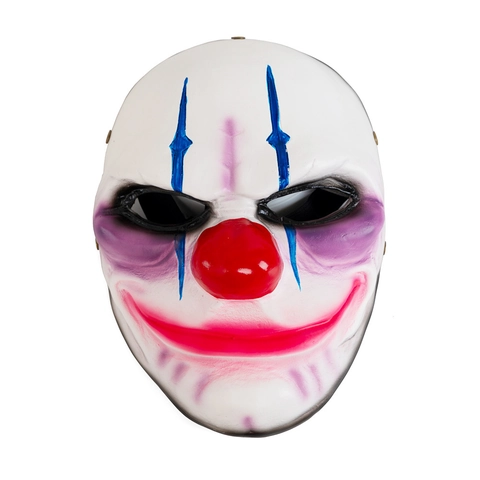 Halloween Payday 2 Theme Resin Clown Mask Hoxton Dallas Wolf Chains Horror Full Face Mask For Cosplay Party Costume Accessories