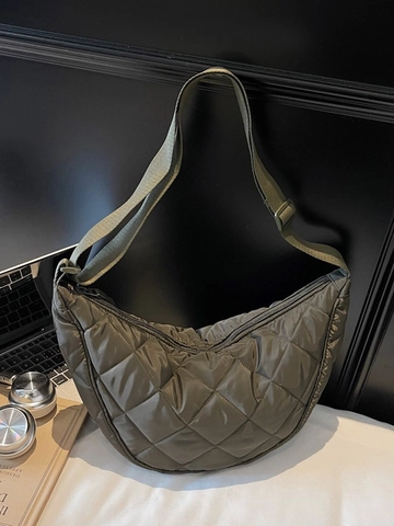 Bolso Bandolera Acolchado de Moda para Mujer Bolso de Hombro Acolchado Ligero de Gran Capacidad Bolso Dumpling Casual con Forma de Media Luna