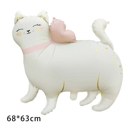 Matte Cat Aluminum Foil Balloons Cute Cat Paw Pattern Balloons For Birthday Party Decorations Kids Gift Party Balloons