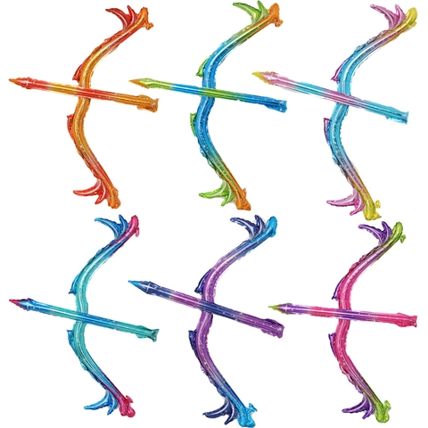 Gradient Aluminum Foil Bow And Arrow Balloon Set Starlight Pattern Inflatable Toy For Kids Birthday Party Children Day Decoration
