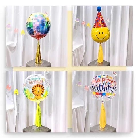 Supporto per Palloncini in Plastica Trasparente Galleggiante da Tavolo per Feste di Compleanno Matrimoni Celebrazioni