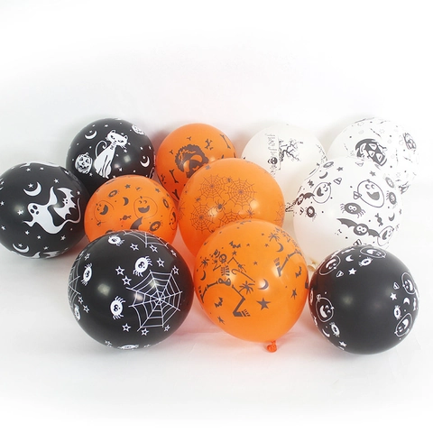 Palloncini in Lattice di Halloween Zucca Fantasma Ragno Pipistrello Stampati Palloncini Rotondi Per Decorazioni Feste Spaventose Ornamenti Festivi