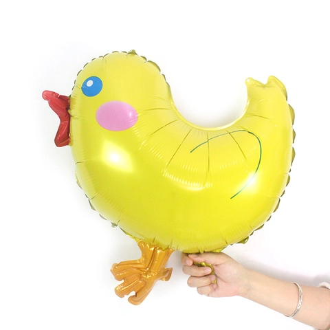 Palloncino Pulcino Giallo in Alluminio Cartone Animato Animale per Decorazioni Festa di Compleanno Pasqua