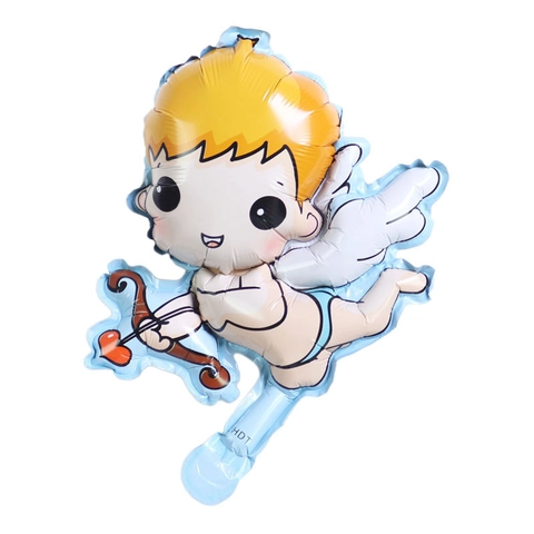 Mini Angel Foil Balloons Cartoon Cupid Fairy Shaped Baloon For Birthday Party Valentine Day Decoration Cute Winged Angel Balloon