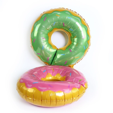 Grande Palloncino in Alluminio a Forma di Ciambella Delizioso Palloncino Donut per Decorazione Festa di Compleanno