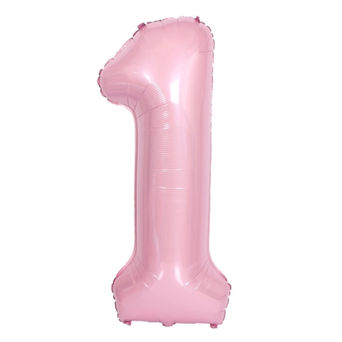 Grande Numero 0 1 Palloncino in Alluminio Perla Rosa Blu Mylar Palloncini per Compleanno Anniversario Festa Baby Shower Celebrazione