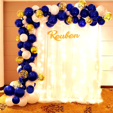 Royal Blue Metallic Latex Balloons Round Helium Balloons For Birthday Wedding Anniversary Party Celebration Decoration