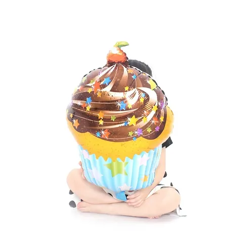 Palloncino in Alluminio a Forma di Cupcake Torta al Cioccolato Decorazione per Festa di Compleanno Palloncino per Bambini