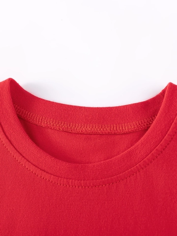 Vestito di Cotone da Ragazza Estivo a Maniche Corte Simpatico Abito da Principessa con Stampa a Coccinella Rossa per Bambini