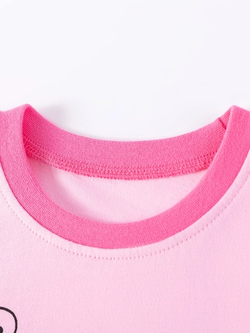Ensemble De Vêtements D'Été En Coton Pour Filles Imprimé Floral Coccinelle T-Shirt À Manches Courtes Et Short Tenue Souple