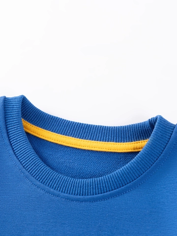 Felpa Pullover a Maniche Lunghe con Applicazione Astronauta da Ragazzo o Pantaloni Cargo Grigi Set di Vestiti in Cotone
