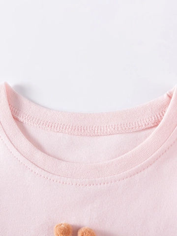 Mädchen Rosa Langarm Schmetterlingsstickerei Patchwork Netz Kleid Rüschen Schulter Süße Kleinkind Herbst Prinzessin Party Outfit