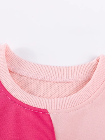 Little Maven Conjunto de Chándal para Niña Poliéster Bloque de Color Sudadera de Manga Larga y Pantalones Dos Piezas