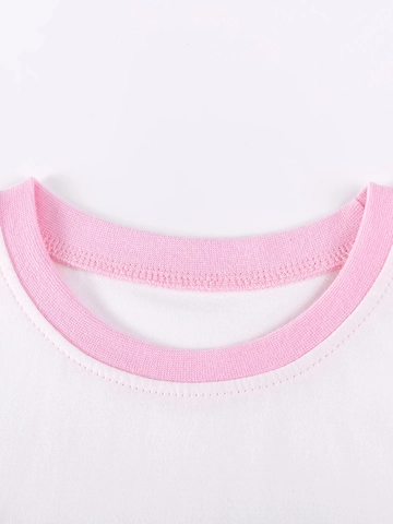 Ensemble de Vêtements d'Été pour Filles T-Shirt à Manches Courtes Imprimé Hippopotame et Pantalon Tutu à Volants 2 Pièces