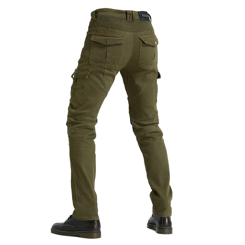Pantaloni da Moto in Jeans Protettivi Cargo con Protezioni Ginocchia e Fianchi Rimovibili Pantaloni Tattici Biker Attrezzatura Moto