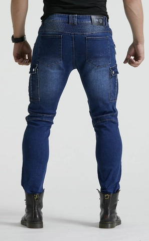Dames Slim Fit Motorfiets Rijbroek Met Afneembare Kniebeschermers Beschermende Moto Denim Broek Voor Heren