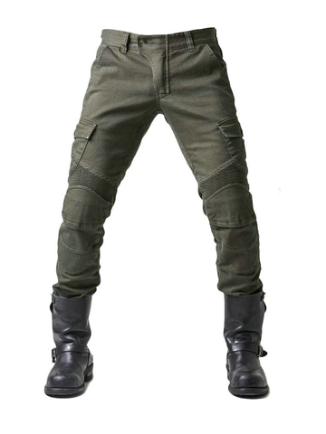 Heren Motorrijbroek Beschermende Cargo Broek Met Afneembare Kniebeschermers Stretch Shirring Tactische Motorfiets Fietsbroek