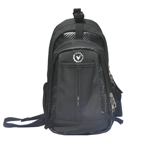 Zaino Monospalla Impermeabile Moto In Pelle PU Motivo Plaid Riflettente Borsa Tracolla Sportiva Per Ciclismo All'aperto